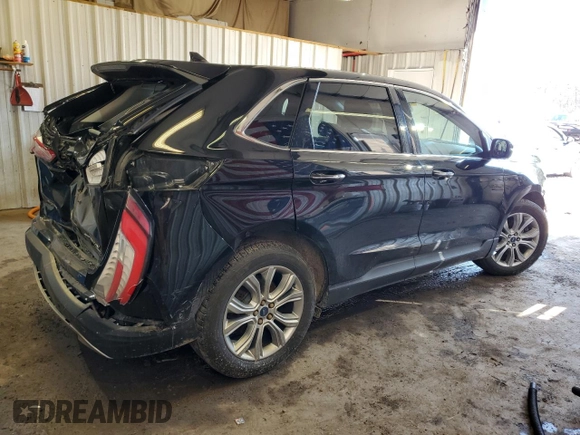 2019 Ford Edge Titanium with VIN 2FMPK4K9XKBC11683, listed as a Copart auction lot 50772945 with 114,006 mi miles and Salvage Title. Bid and sale history available at carsss.com. Image 3.