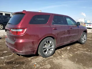 2020 Dodge Durango GT with VIN 1C4RDHDG8LC259856, listed as a Copart auction lot 48976675 with 92,909 mi miles and Salvage title. Bid and sale history available at DreamBid. Image 3.