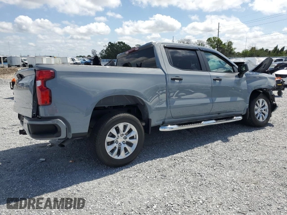 2024 Chevrolet Silverado 1500 Custom with VIN 3GCPABEK9RG126822, listed as a Copart auction lot 51183435 with Not Provided miles and Non Repairable. Bid and sale history available at DreamBid. Image 3.