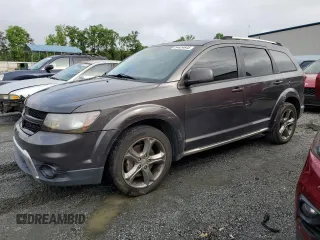 2017 Dodge Journey Crossroad Plus with VIN 3C4PDCGB5HT622474, listed as a Copart auction lot 54424645 with 163,827 mi miles and Salvage title. Bid and sale history available at DreamBid. Image 1.