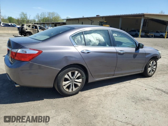 2015 Honda Accord LX with VIN 1HGCR2F34FA114135, listed as a Copart auction lot 54684005 with 110,577 mi miles and Salvage Title. Bid and sale history available at carsss.com. Image 3.