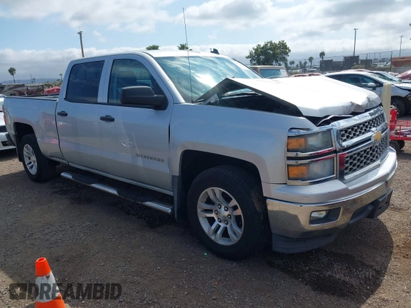 2014 Chevrolet Silverado 1500 LT with VIN 3GCPCREC7EG466217, listed as a IAAI auction lot 42172203 with 131,824 mi miles. Bid and sale history available at carsss.com. Image 1.