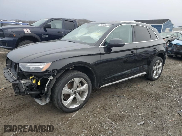 2021 Audi Q5 Premium Plus with VIN WA1BAAFY9M2035407, listed as a Copart auction lot 49468485 with 36,830 mi miles and Salvage Title. Bid and sale history available at carsss.com. Image 1.