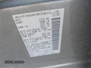 2017 Nissan Pathfinder SL with VIN 5N1DR2MM0HC639453, listed as a IAAI auction lot 41962009 with 156,776 mi miles. Bid and sale history available at carsss.com. Image 9.
