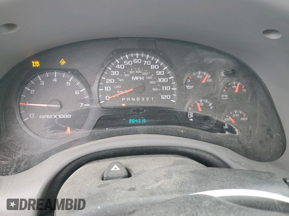 2006 Chevrolet TrailBlazer LS with VIN 1GNET16S166127011, listed as a Copart auction lot 45123535 with 204,315 mi miles and Salvage Title. Bid and sale history available at DreamBid. Image 9.