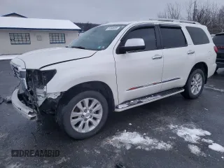 2019 Toyota Sequoia Platinum with VIN 5TDDY5G11KS165934, listed as a Copart auction lot 41668085 with 74,315 mi miles and Salvage Title. Bid and sale history available at carsss.com. Image 1.