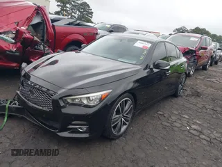 2015 Infiniti Q50 Premium with VIN JN1BV7AR1FM411864, listed as a IAAI auction lot 40800193 with 104,154 mi miles. Bid and sale history available at carsss.com. Image 16.