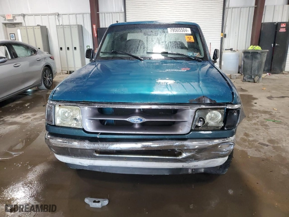 1995 Ford Ranger Splash with VIN 1FTCR14X4SPA56405, listed as a Copart auction lot 79505504 with 192,355 mi miles and Salvage Title. Bid and sale history available at carsss.com. Image 5.