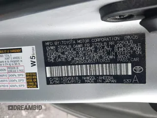 2005 Toyota Prius with VIN JTDKB20U853110933, listed as a IAAI auction lot 42049592 with 158,217 mi miles. Bid and sale history available at carsss.com. Image 9.