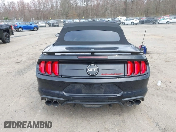 2021 Ford Mustang GT Premium with VIN 1FATP8FF4M5143096, listed as a IAAI auction lot 42013344 with 20,221 mi miles and . Bid and sale history available at DreamBid. Image 16.