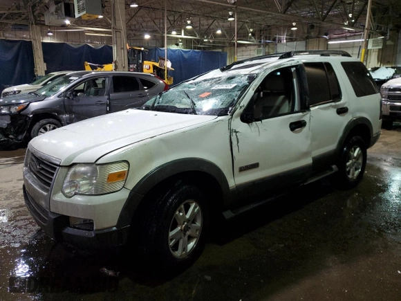 2006 Ford Explorer XLT with VIN 1FMEU73866UA07827, listed as a Copart auction lot 46151125 with 219,598 mi miles and Clean Title. Bid and sale history available at carsss.com. Image 1.