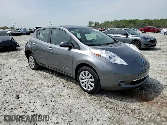 2015 Nissan LEAF S with VIN 1N4AZ0CP7FC330279, listed as a Copart auction lot 51583175 with 62,617 mi miles and Salvage Title. Bid and sale history available at DreamBid. Image 11.