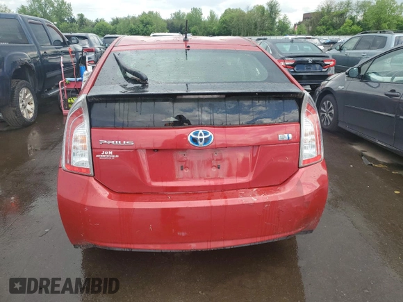 2015 Toyota Prius Four with VIN JTDKN3DU6F0420217, listed as a Copart auction lot 56020705 with 137,764 mi miles and Salvage Title. Bid and sale history available at DreamBid. Image 6.