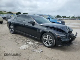 2024 Genesis G80 2.5T with VIN KMTGA4SC6RU227422, listed as a Copart auction lot 74875034 with 14,575 mi miles and Salvage Title. Bid and sale history available at DreamBid. Image 4.