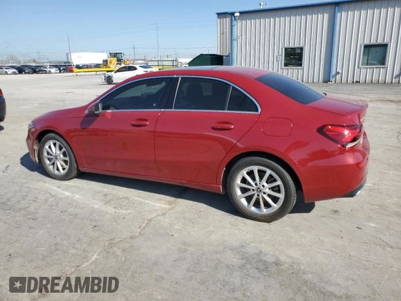 2020 Mercedes-Benz A 220 with VIN W1K3G4FB0LJ213348, listed as a Copart auction lot 52494605 with Not Provided miles and Salvage Title. Bid and sale history available at DreamBid. Image 2.