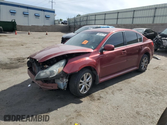 2013 Subaru Legacy Premium with VIN 4S3BMBC65D3031497, listed as a Copart auction lot 58414775 with 89,459 mi miles and Salvage title. Bid and sale history available at DreamBid. Image 1.