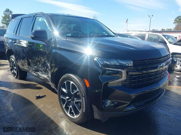 2023 Chevrolet Tahoe RST with VIN 1GNSKRKL2PR244986, listed as a IAAI auction lot 41571368 with 47,646 mi miles. Bid and sale history available at carsss.com. Image 1.