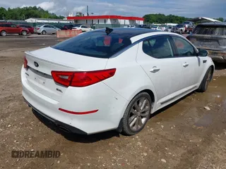 2014 Kia Optima SXL Turbo with VIN 5XXGR4A62EG342201, listed as a IAAI auction lot 42344058 with 108,358 mi miles and . Bid and sale history available at DreamBid. Image 4.