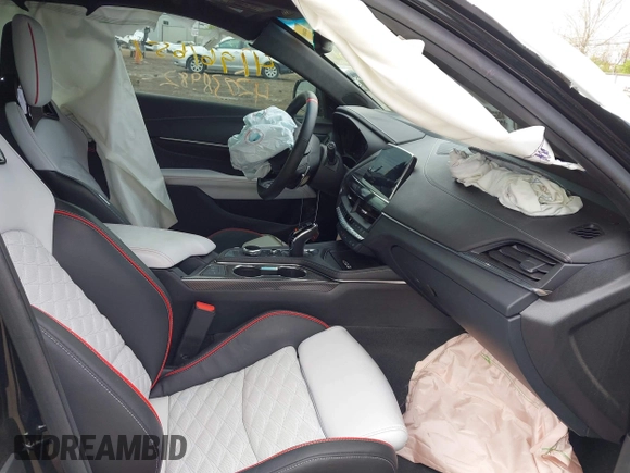 2023 Cadillac CT4-V Blackwing with VIN 1G6DL5RP9P0410802, listed as a IAAI auction lot 42038982 with 21,257 mi miles and . Bid and sale history available at DreamBid. Image 5.