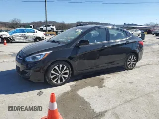 2017 Hyundai Accent SE with VIN KMHCT4AE6HU357267, listed as a Copart auction lot 46833455 with 129,870 mi miles and Salvage Title. Bid and sale history available at carsss.com. Image 1.