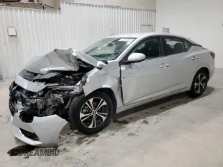 2022 Nissan Sentra SV with VIN 3N1AB8CV9NY290274, listed as a Copart auction lot 50655435 with 53,060 mi miles and Salvage Title. Bid and sale history available at DreamBid. Image 1.