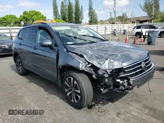 2022 Volkswagen Tiguan S with VIN 3VV1B7AX5NM138710, listed as a Copart auction lot 55900645 with 16,837 mi miles and Salvage title. Bid and sale history available at DreamBid. Image 14.