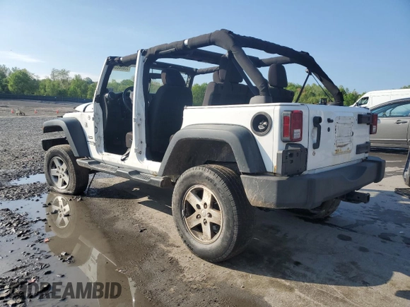 2013 Jeep Wrangler Unlimited Sport z VIN 1C4BJWDG3DL701619, wystawiony jako Copart lot #55880055 z przebiegiem Nie podano mil oraz Szkoda całkowita • Salvage title. Historia ofert i sprzedaży dostępna na DreamBid. Obrazek 2.