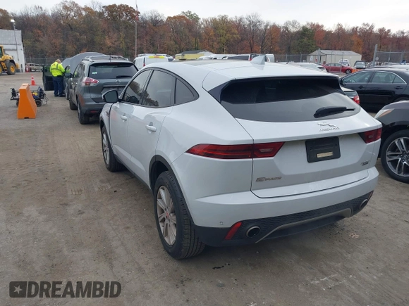 2019 Jaguar E-Pace S z VIN SADFJ2FX9K1Z43027, wystawiony jako IAAI lot #40888936 z przebiegiem 67 354 mil mil oraz . Historia ofert i sprzedaży dostępna na DreamBid. Obrazek 3.