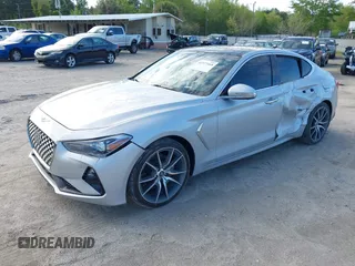 2019 Genesis G70 2.0T Advanced with VIN KMTG44LA2KU029902, listed as a IAAI auction lot 41977468 with 43,365 mi miles. Bid and sale history available at carsss.com. Image 17.