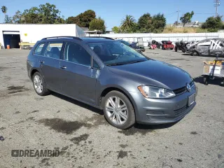 2016 Volkswagen Golf SportWagen TSI S with VIN 3VWC17AU8GM523985, listed as a Copart auction lot 64957854 with 52,609 mi miles and Salvage Title. Bid and sale history available at carsss.com. Image 4.