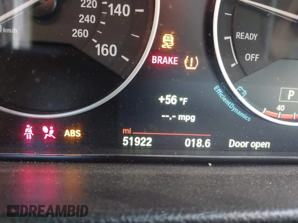 2015 BMW 3 Series 328i with VIN WBA3C1C55FK119562, listed as a IAAI auction lot 41945606 with 51,922 mi miles and . Bid and sale history available at DreamBid. Image 7.