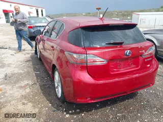 2012 Lexus CT 200h with VIN JTHKD5BH8C2115269, listed as a IAAI auction lot 41905667 with 208,417 mi miles. Bid and sale history available at carsss.com. Image 3.