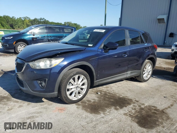 2014 Mazda CX-5 Grand Touring with VIN JM3KE2DY8E0361108, listed as a Copart auction lot 52876965 with 116,135 mi miles and Salvage Title. Bid and sale history available at carsss.com. Image 1.