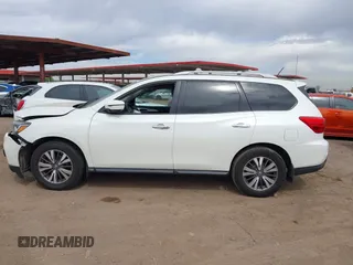 2017 Nissan Pathfinder SV with VIN 5N1DR2MMXHC668443, listed as a IAAI auction lot 42020905 with 109,417 mi miles. Bid and sale history available at carsss.com. Image 14.
