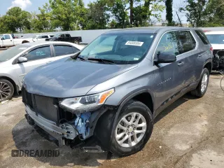 2021 Chevrolet Traverse LS with VIN 1GNERFKW6MJ194590, listed as a Copart auction lot 64008554 with 36,861 mi miles and Salvage Title. Bid and sale history available at carsss.com. Image 1.