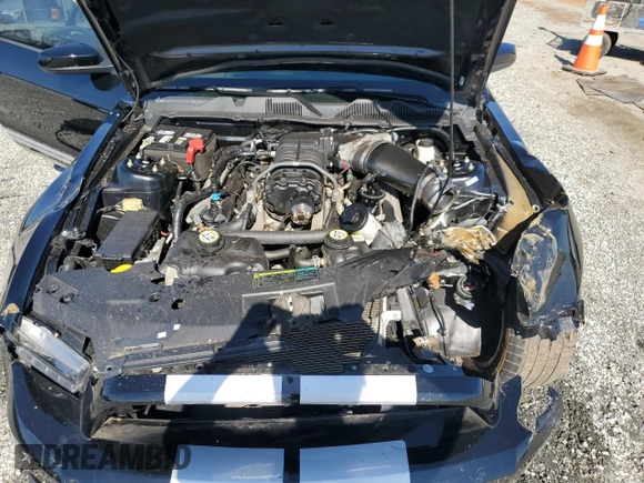 2010 Ford Mustang GT500 with VIN 1ZVBP8JS0A5109000, listed as a Copart auction lot 46878285 with 41,520 mi miles and Salvage title. Bid and sale history available at DreamBid. Image 11.