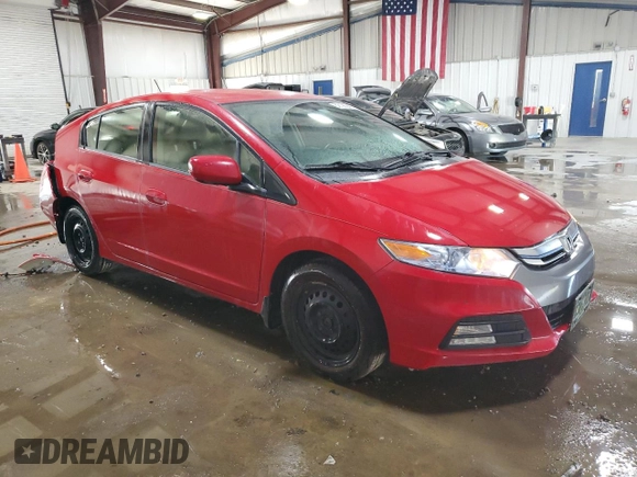 2014 Honda Insight with VIN JHMZE2H32ES002748, listed as a Copart auction lot 62126845 with 95,071 mi miles and Salvage title. Bid and sale history available at DreamBid. Image 4.