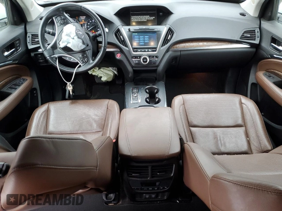 2019 Acura MDX Technology with VIN 5J8YD4H50KL003207, listed as a Copart auction lot 53204645 with 48,476 mi miles and Salvage title. Bid and sale history available at DreamBid. Image 8.