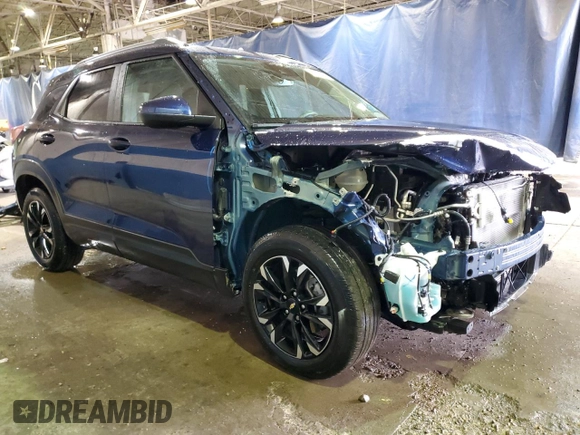 2022 Chevrolet TrailBlazer LT with VIN KL79MPS27NB136945, listed as a Copart auction lot 42689855 with 14,838 mi miles and Non Repairable. Bid and sale history available at DreamBid. Image 4.