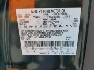 2007 Ford Escape XLT with VIN 1FMYU03197KA85751, listed as a Copart auction lot 50204745 with 120,196 mi miles and Salvage Title. Bid and sale history available at carsss.com. Image 13.