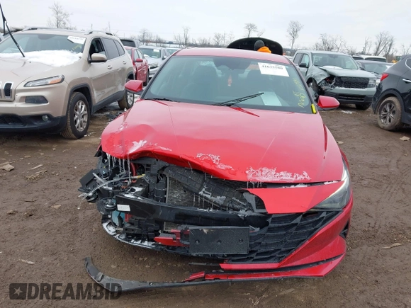 2021 Hyundai Elantra SEL with VIN 5NPLM4AG3MH021194, listed as a IAAI auction lot 41635580 with 102,891 mi miles. Bid and sale history available at carsss.com. Image 13.