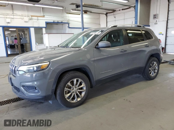 2021 Jeep Cherokee Latitude Plus with VIN 1C4PJMLB5MD166948, listed as a Copart auction lot 55790705 with 60,015 mi miles and Salvage title. Bid and sale history available at DreamBid. Image 1.