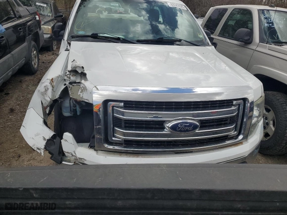 2014 Ford F-150 XL with VIN 1FTNF1CF8EKD21029, listed as a Copart auction lot 89342625 with 131,311 mi miles and Salvage Title. Bid and sale history available at carsss.com. Image 5.