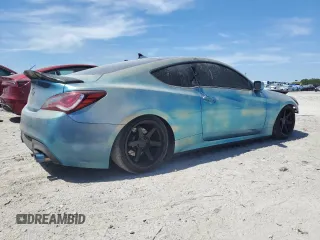 2013 Hyundai Genesis Coupe R-Spec with VIN KMHHT6KD2DU086838, listed as a Copart auction lot 50589725 with 111,473 mi miles and Non repairable. Bid and sale history available at DreamBid. Image 3.