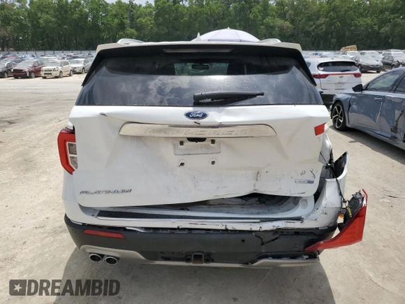 2020 Ford Explorer Platinum z VIN 1FM5K8HC9LGC49594, wystawiony jako Copart lot #52087375 z przebiegiem 38 273 mil mil oraz Szkoda całkowita • Salvage title. Historia ofert i sprzedaży dostępna na DreamBid. Obrazek 6.