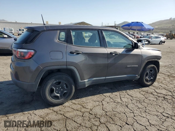 2018 Jeep Compass Sport with VIN 3C4NJDAB2JT479228, listed as a Copart auction lot 52437825 with 74,687 mi miles and Salvage title. Bid and sale history available at DreamBid. Image 3.