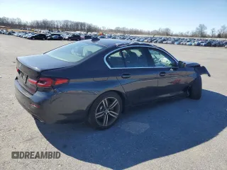 2021 BMW 5 Series 530i xDrive with VIN WBA13BJ0XMWX14935, listed as a Copart auction lot 49419975 with Not Provided miles and Clean Title. Bid and sale history available at carsss.com. Image 3.
