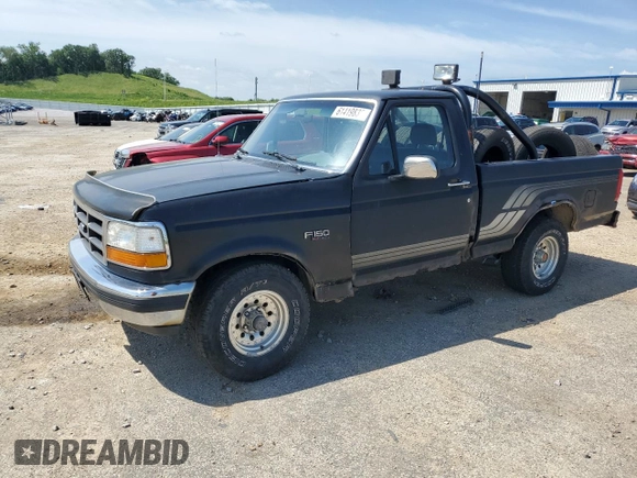 1992 Ford F-150 with VIN 1FTEF14N5NLA13140, listed as a Copart auction lot 61419835 with 180,090 mi miles and Clean title. Bid and sale history available at DreamBid. Image 1.