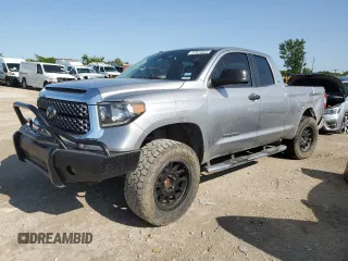 2019 Toyota Tundra SR with VIN 5TFRM5F10KX144134, listed as a Copart auction lot 57974935 with 135,695 mi miles and Salvage title. Bid and sale history available at DreamBid. Image 1.