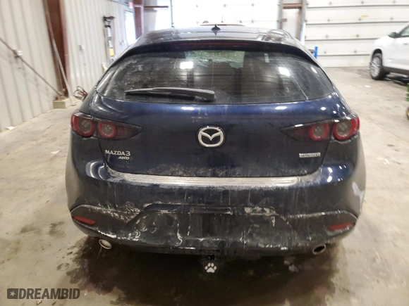 2020 Mazda Mazda3 Hatchback Premium Package with VIN JM1BPBNM9L1153583, listed as a Copart auction lot 46097335 with 33,432 mi miles and Non Repairable. Bid and sale history available at carsss.com. Image 6.